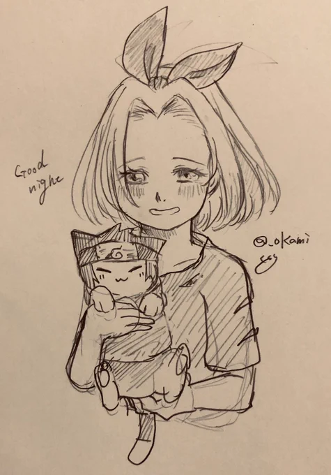 「みてみて、いのちゃん!
この子ね、サスケ君にそっくりだと思わない?」 