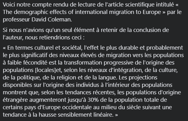 fedquebsouche's tweet photo. #LECTURE FQS
- Le Grand Remplacement européen, un fait démontré par les études https://t.co/FPitfCCsLi