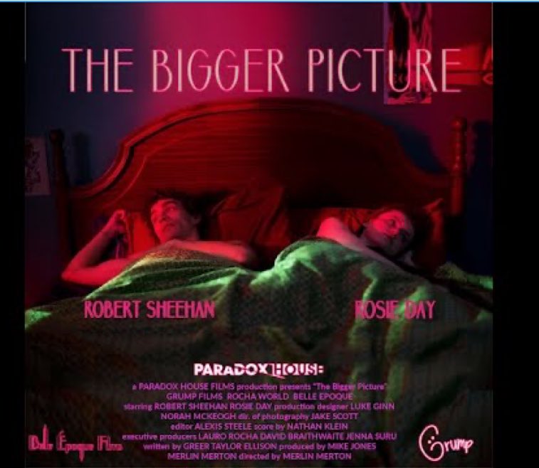 TheSheehab's tweet photo. Just uploaded - the trailer for ‘The Bigger Picture’  starring @RobMSheehan &amp; @rosiedaydream The short film will be re-released later this month! Really good acting and stunning photography https://t.co/fj9t9q4ot2 https://t.co/geJyyafOyh