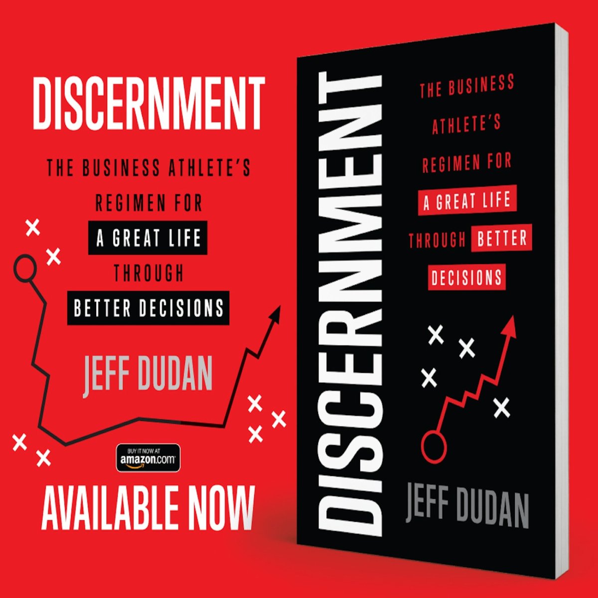 jeff_dudan's tweet photo. My book, Discernment, is officially live on Amazon! For the first week ONLY, I’ve set the price to $0.99, for all my friends, family and colleagues. Check it out using the link in my bio!
#Discernment #DiscernmentBook #businessathlete #leadership #entrepreneurship https://t.co/WWTVcbAAkW
