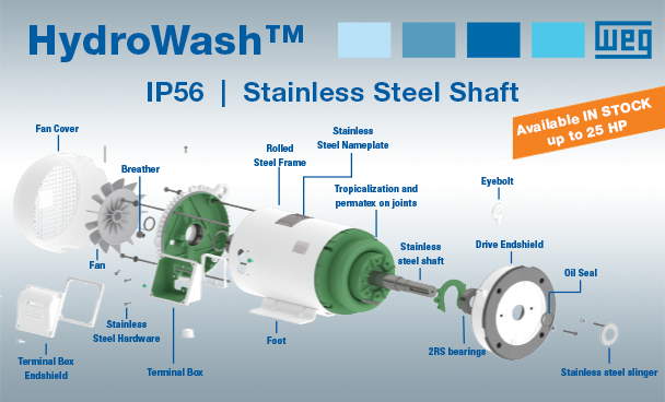 weg_usa's tweet photo. IP56, stainless steel shaft and available in STOCK! Up to 25 HP – Click here to view our Catalog: https://t.co/KhEqOcpkJa
#WEG #WEGmotors #Hydrowash #washdownapplications #25HP #IP56rates #stainlesssteelshaft #optimalmatch https://t.co/1TsyOXXr53