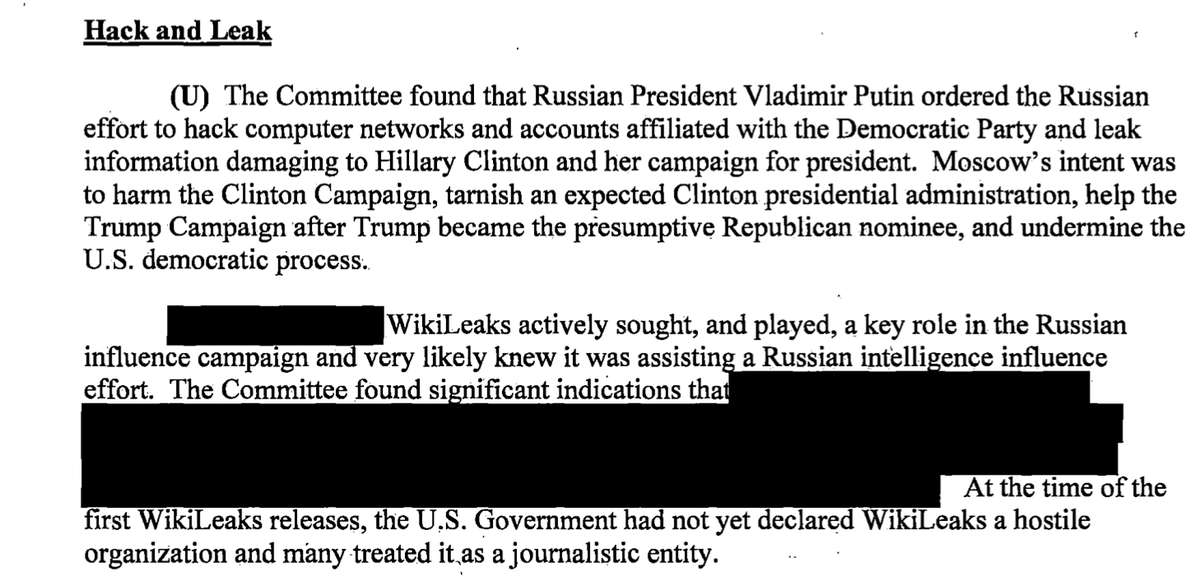 DEAR MEDIA - YOU MIGHT WANT TO CHECK THIS PART: Wikileaks was a witting asset for Russian intel, and U.S. media *helped* Putin's attack on America by falling for their bullshit.