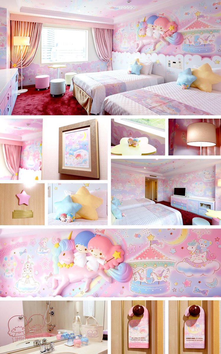 山下悠 京王プラザホテル多摩のサンリオキャラクタールーム可愛いすぎませんか しかもディズニーのキャラクタールームの半額位よ