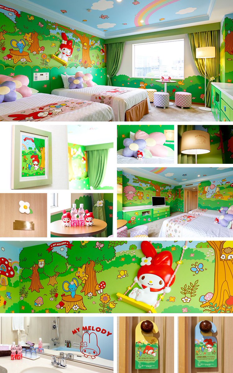 山下悠 京王プラザホテル多摩のサンリオキャラクタールーム可愛いすぎませんか しかもディズニーのキャラクタールームの半額位よ