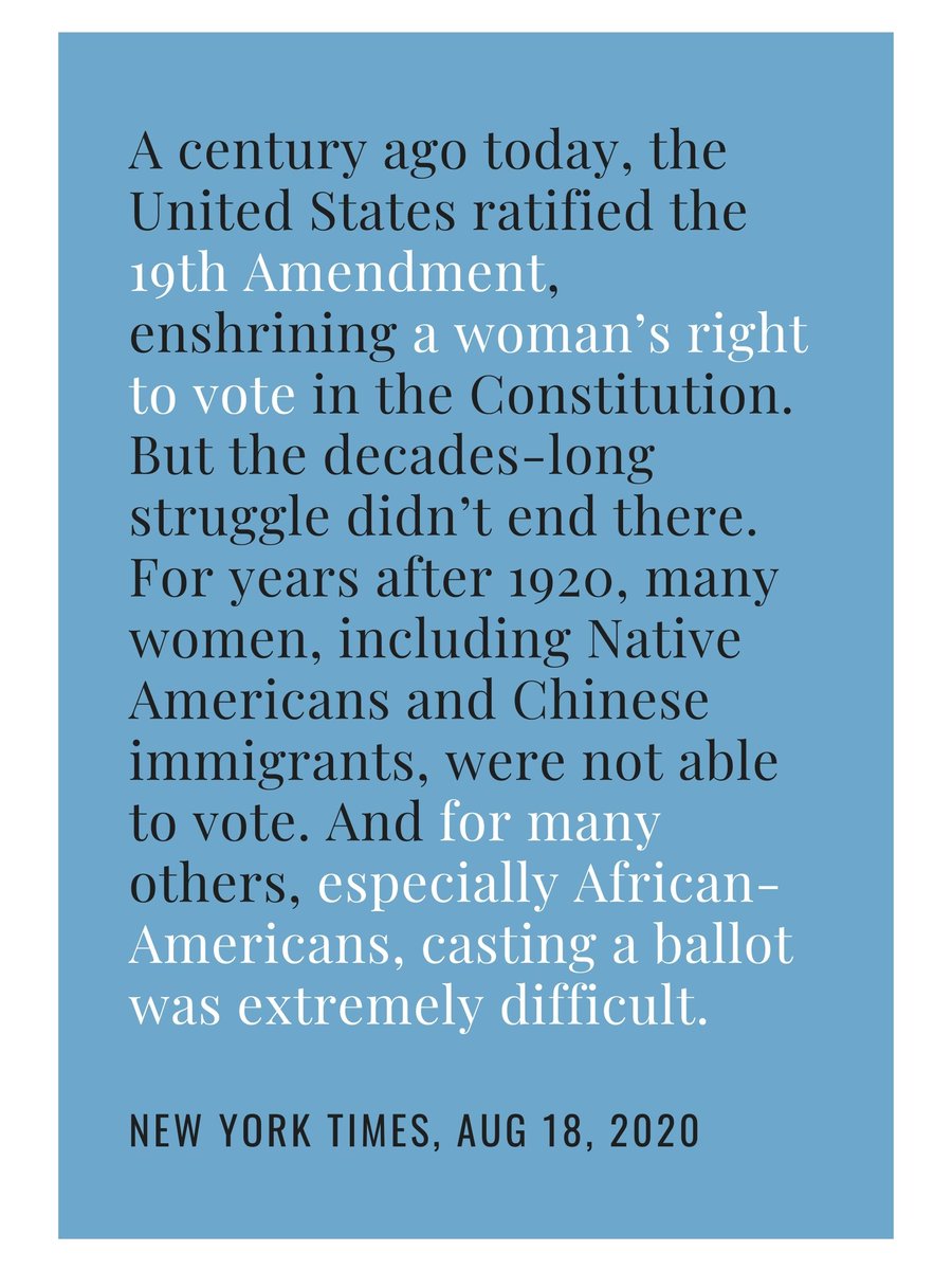 PWTF is committed to #amplifying #UntoldVoicesinVoting. We've come a long way. We have a lot of strong foremothers+ to thank for our freedoms. We have a long way to go. #19thAmendment #SuffrageCentennial