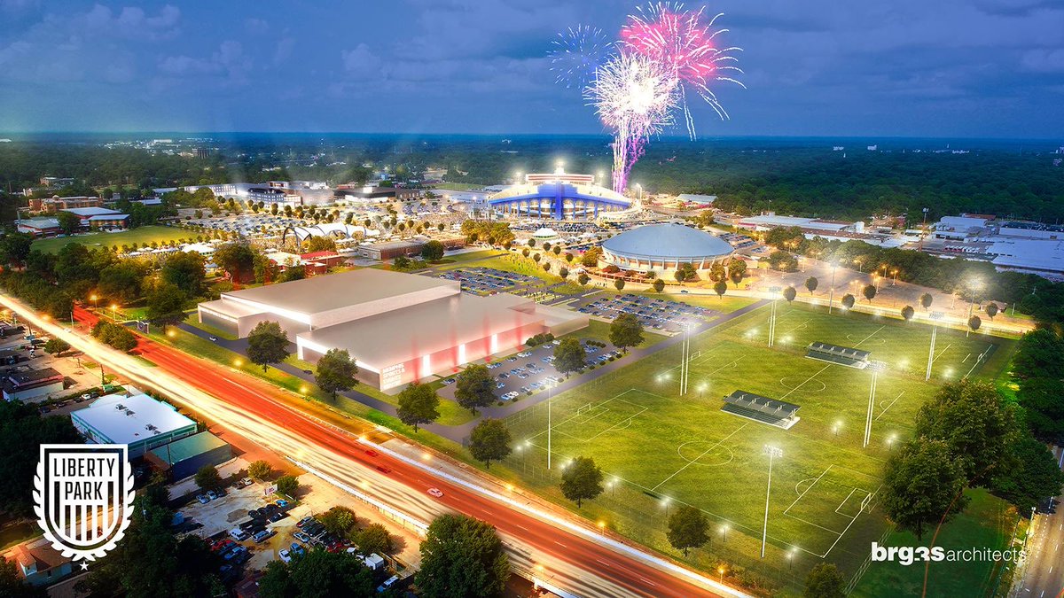 Libertyland's tweet photo. @holly_sayshello @memphismorris @Leftdescending What’s sad is that we’re losing one of the most park-like things about the Fairgrounds — a large grove of century-old trees — to a big-box sports complex with athletic fields. A more fitting homage to Libertyland would be a green space that all can enjoy. https://t.co/EfJaE3w02s