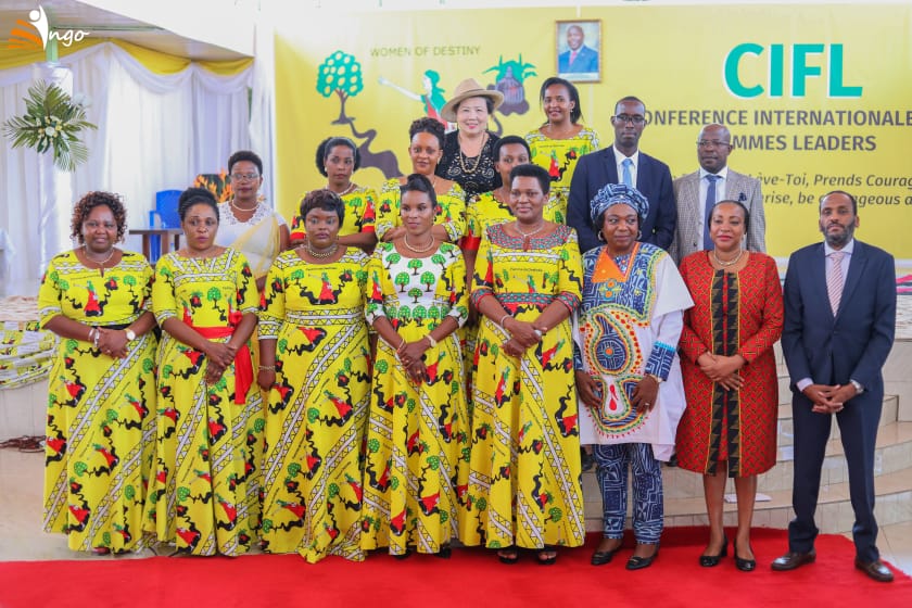Burundi1stLady's tweet photo. Je remercie S.E @DeniseBucumi pour m'avoir invité à rehausser les cérémonies de lancement solennel des activités de la Conférence Internationale des Femmes Leaders. Je la félicite pour ce pas de géant que la Conférence vient de franchir sur le plan juridique &amp; organisationnel. https://t.co/olyojQ0Cic
