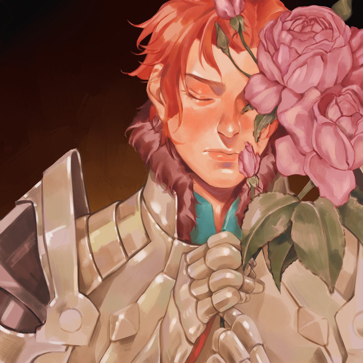 Sylvain for @SntKnight!❤ 
🥀⚘🌹💐
#sylvainjosegautier #fireemblemthreehouses #fireemblem #fe3h  #digitalart