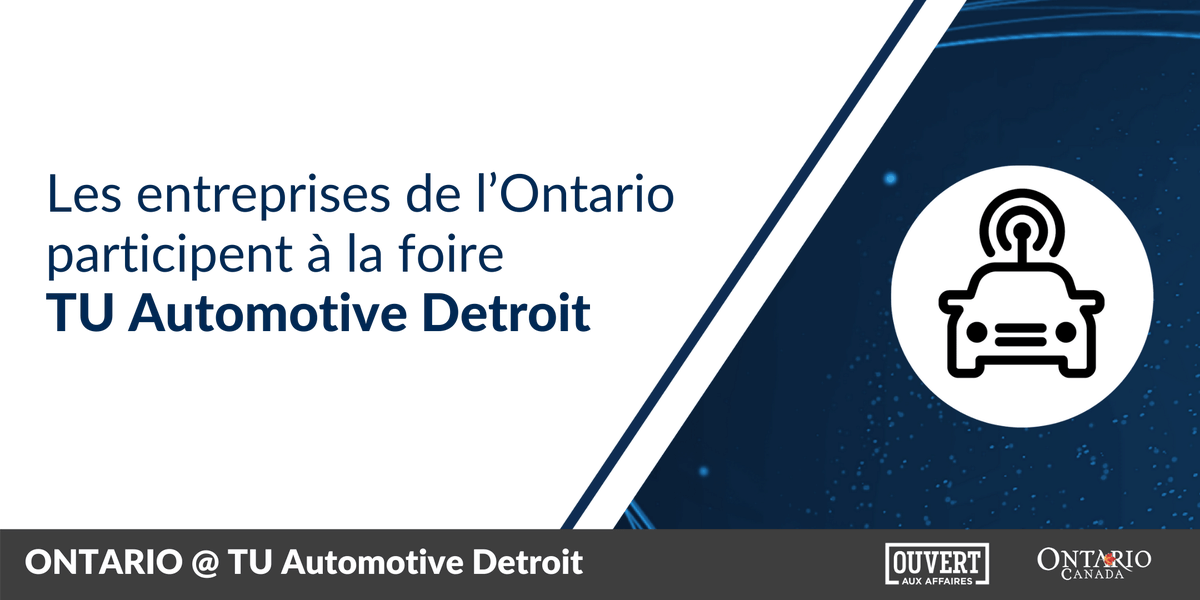 InvestirOntario's tweet photo. Certains des plus grands innovateurs de l’Ontario sont au #TUDetroit, dont @cerebri, @iNAGO_netpeople, @DC_Protocol, @LogiSense et @MerckuWIFI. L’Ontario est #ouvertauxaffaires https://t.co/EuQubI8zuQ #favoriserlaprospérité #InvestirenOntario https://t.co/i8bvFGlCPc