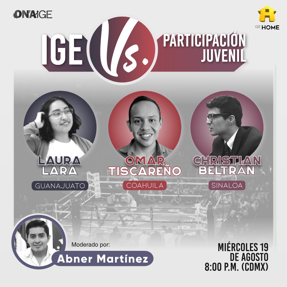 AbnerMtzC's tweet photo. El Colegio de Profesionistas de Ingeniería en Gestión Empresarial de México @ONAIGE1 les invita al foro "IGE VS Participación Juvenil" 👇🏼👇🏼
📆 Miércoles 19 de Agostoe
⌚ 8:00 p.m. (Hora Cdmx)
🖥️ Zoom/Facebook Live
¡Te esperamos! https://t.co/zNZt5WMkZH