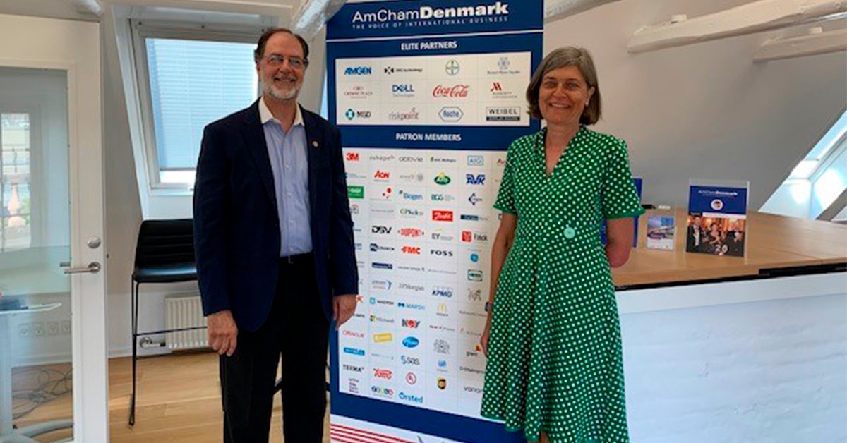Thanks to <a href="/DKambUSA/">Jesper Møller Sørensen 🇩🇰</a> for a constructive dialogue on strengthening economic ties between DK &amp; the U.S. during the ongoing pandemic. Looking forward to working closer with <a href="/DenmarkinUSA/">Denmark in USA 🇩🇰</a> &amp; the American Danish Business Council in Wash. DC to promote #investments &amp; job creation #DKbiz