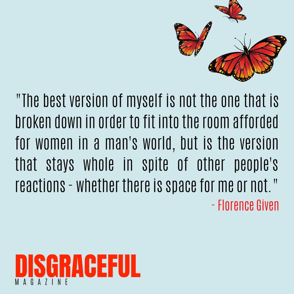 INTRODUCING #DISGRACEFULMAGAZINE 🦋

Disgraceful sets out to claim space in a world where women are expected to do the opposite; in a world where women are pushed to be thinner, talk less and smile more

COMING SOON