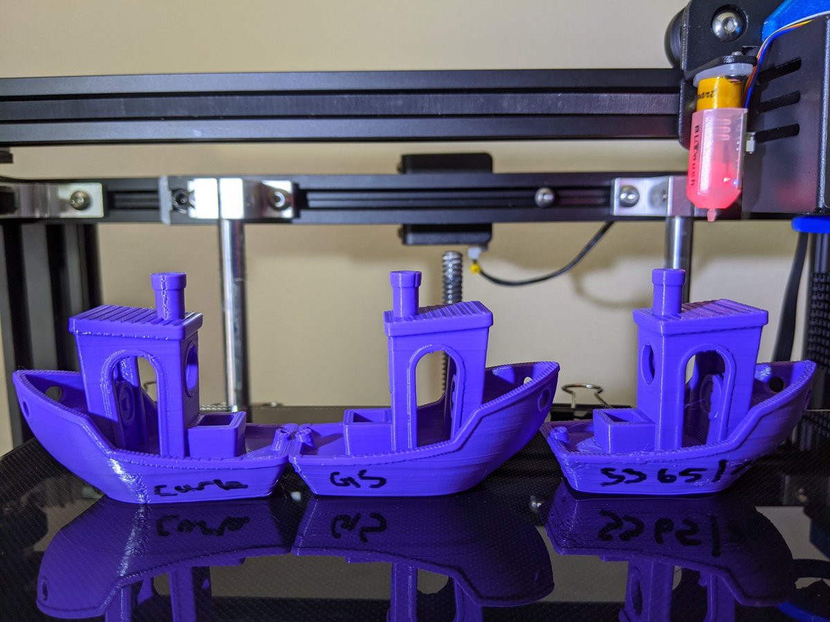 geeks_3d's tweet image. Some 3D Geeks Slicer goodness from the awesome betatesters! Left cura, middle 3D Geeks, right super slicer! 
Lovely results