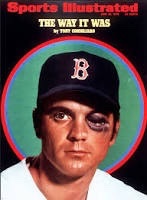 On this night in 1967, a fastball got away from Angels’ starter Jack Hamilton, struck the face of  Red Sox local rookie Tony Consigliaro. It damaged the retina in his left eye, cracked his cheekbone, and dislocated his jaw. Come celebrate our namesake’s amazing comeback tonite!