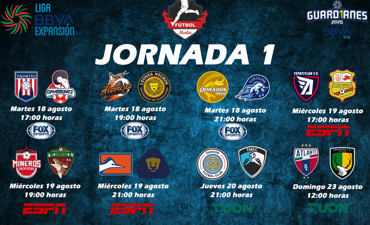 LIGA DE EXPANSIÓN 👨‍⚕️🇲🇽👩‍⚕️

Ya está todo preparado para el inicio de la Liga de Expansión. Te dejamos la agenda de la semana.
¿Quién es tu favorito?

#FutbolMedia #LigaExpansionMX #GUARD1ANES2020