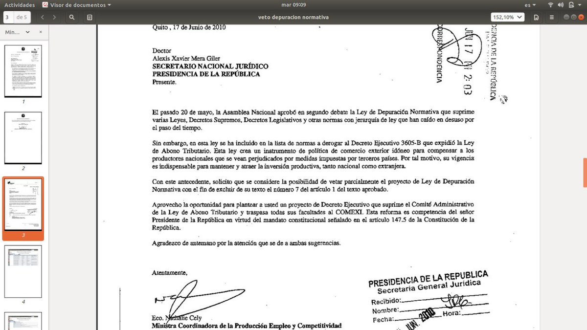 santidavid's tweet photo. El decreto supremo de #AbonoTributario casi fue eliminado en 2010 en una ley de depuración normativa, pero advertí a tiempo y el Ejecutivo vetó esa depuración.
Sin #AbonoTributario el fin del #ATPDEA en 2013 hubiera sido peor.
Siempre es bueno avisar de comedido si uno ve algo👀: https://t.co/MrcpQEahdb