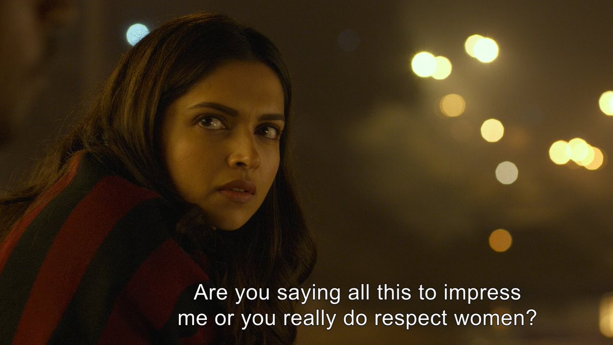 This scene in Benaras where Piku asks Rana where he really respects women or just trying to impress her. He responds in a quirky fashion. Ironically, all the characters in Piku are quirky. This is a classic example of "Some conversations from films stay with us for a long time."