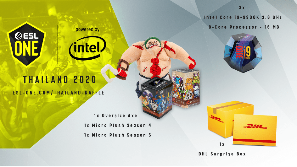 Win some sweet prizes from <a href="/IntelGaming/">Intel Gaming</a> &amp; <a href="/DeutschePostDHL/">Deutsche Post und DHL News</a> in our #ESLOne Thailand raffle 😍

esl-one.com/thailand-raffle