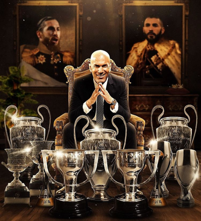 Zidane averages a title every 19.2 games in his professional career as a manager. This is the one of the best rates in the history of European football. He has won 11 titles in just 211 games with Real Madrid (the second most in Spain’s history after just 3 and a half seasons).