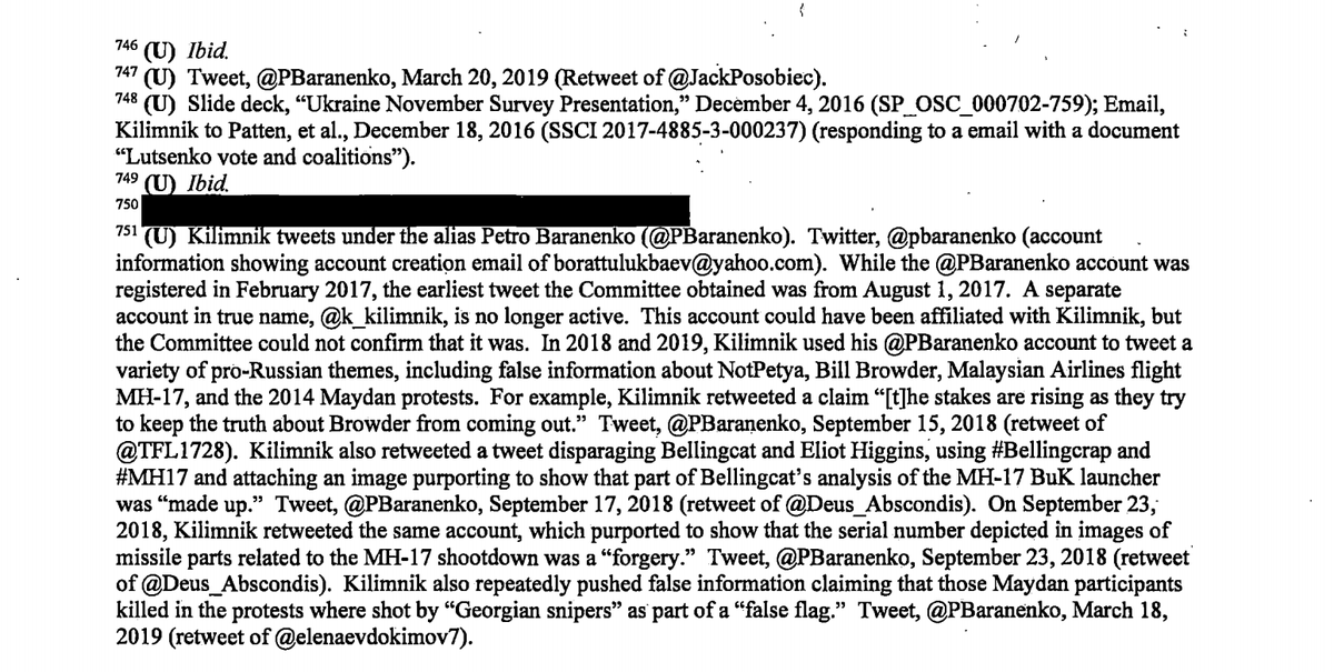 omg, per the Senate Intel, this is Konstantin Kiliminik's burner account, which is still (quite) active & only has 13 followers. https://twitter.com/PBaranenko&nbsp;
