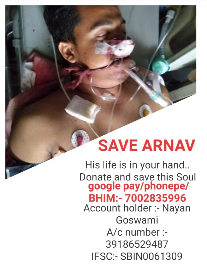 PathakSagarika's tweet photo. Arnav jyoti deka, an active social worker for a long time,a responsible journalistfrom Assam has been in coma for 2 days.His financial condition is not so good for getting better care.He needs help.
@SonuSood
@akshaykumar
@himantabiswa
@sarbanandsonwal
@NewsLiveGhy
#helparnav https://t.co/uO1rwj7gij