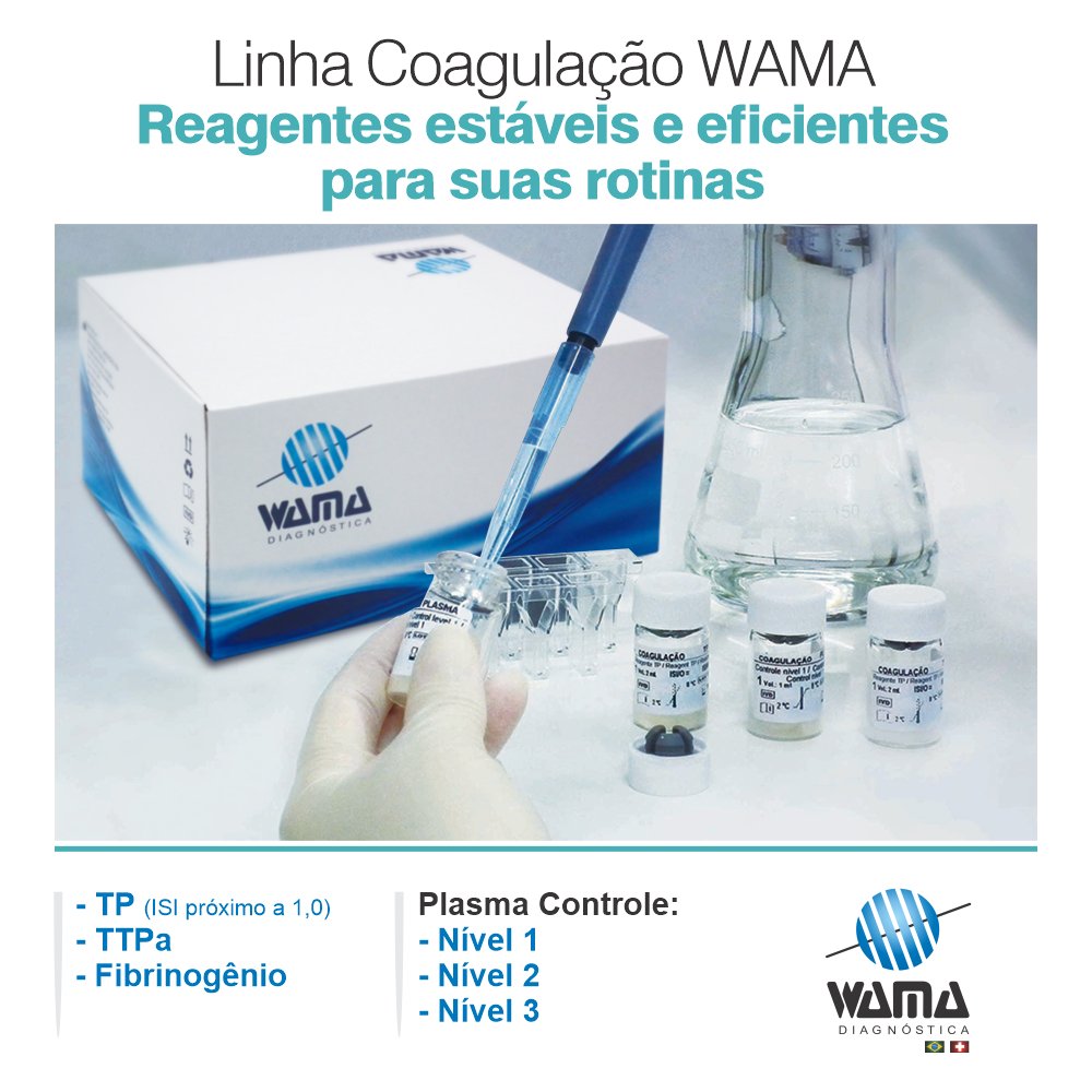 WAMADiagnostica's tweet photo. Linha Coagulação WAMA Diagnóstica. Reagentes estáveis e eficientes para suas rotinas. https://t.co/h3K29xjxui
#Coagulação #PlasmaControle #Reagentes #Estáveis #Eficientes https://t.co/gO8cs1qOKN