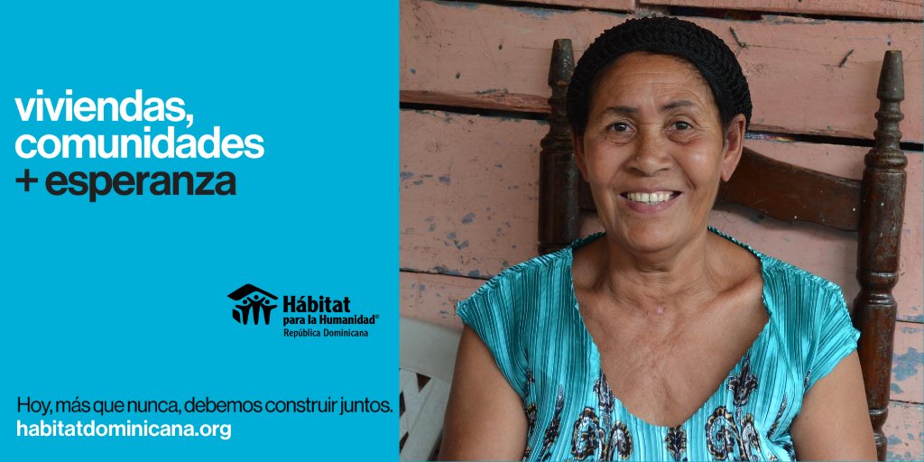 HabitatRepDom's tweet photo. #cadapersona merece la protección que solo un hogar puede brindar, a través de la campaña “viviendas, comunidades + esperanza”, buscamos brindar apoyo a familias, proporcionándoles herramientas necesarias para poder hacer frente al coronavirus y a la actual #temporadaciclonica. https://t.co/j0edGWw1gy