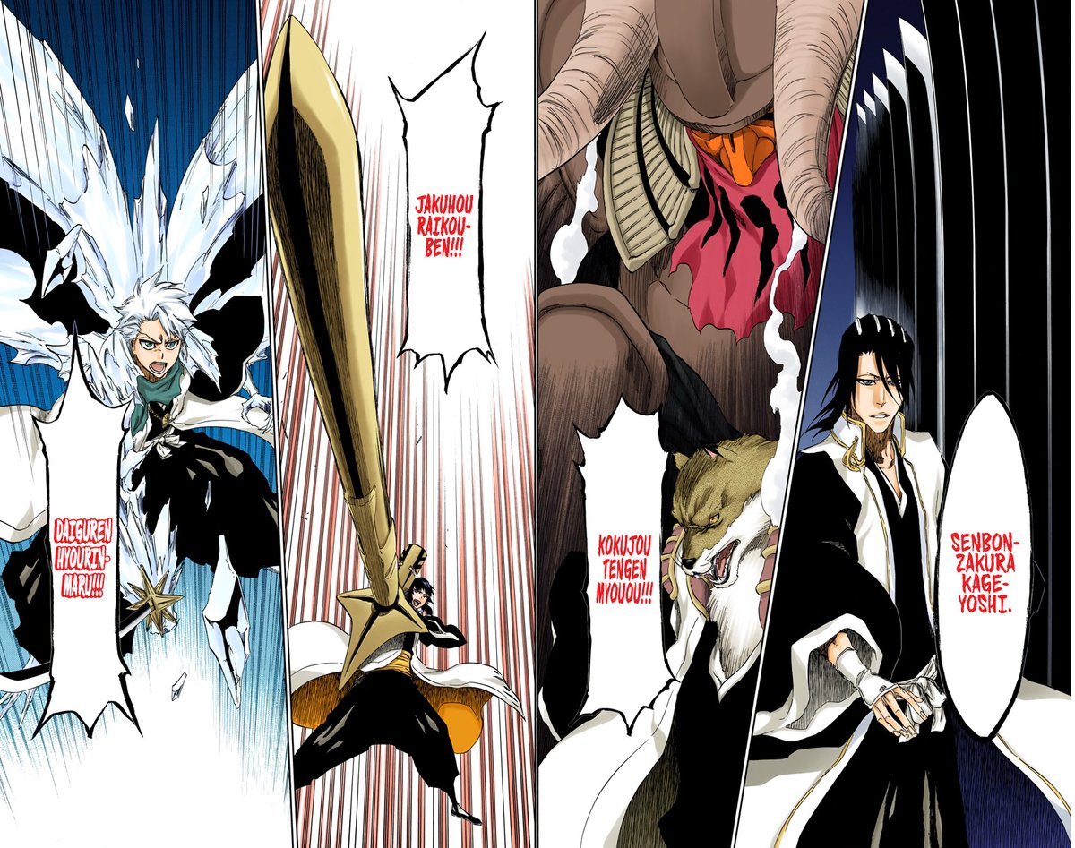 Et Ichigo est fière de ce titre parce qu'il est conscient que c'est ça qui fait qu'il peut suivre la voie du protecteur.Le vol de Bankai est un atout stratégique dans la bataille mais narrativement c'est très intéressant puisque que les capitaines dans cette guerre vivent...