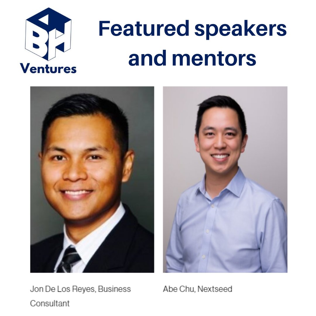 bhventuresus's tweet photo. Meet your BH Ventures mentors!

- Jon De Los Reyes, MBA and Business Consultant
- Abe Chu, Co-Founder at @thenextseed

Don't miss this and apply to our program! Window closes on Friday!
Visit: https://t.co/XveSZJDqQe 

#bhventures #businessaccelerator #blackandhispanic https://t.co/c2cFunzqkL
