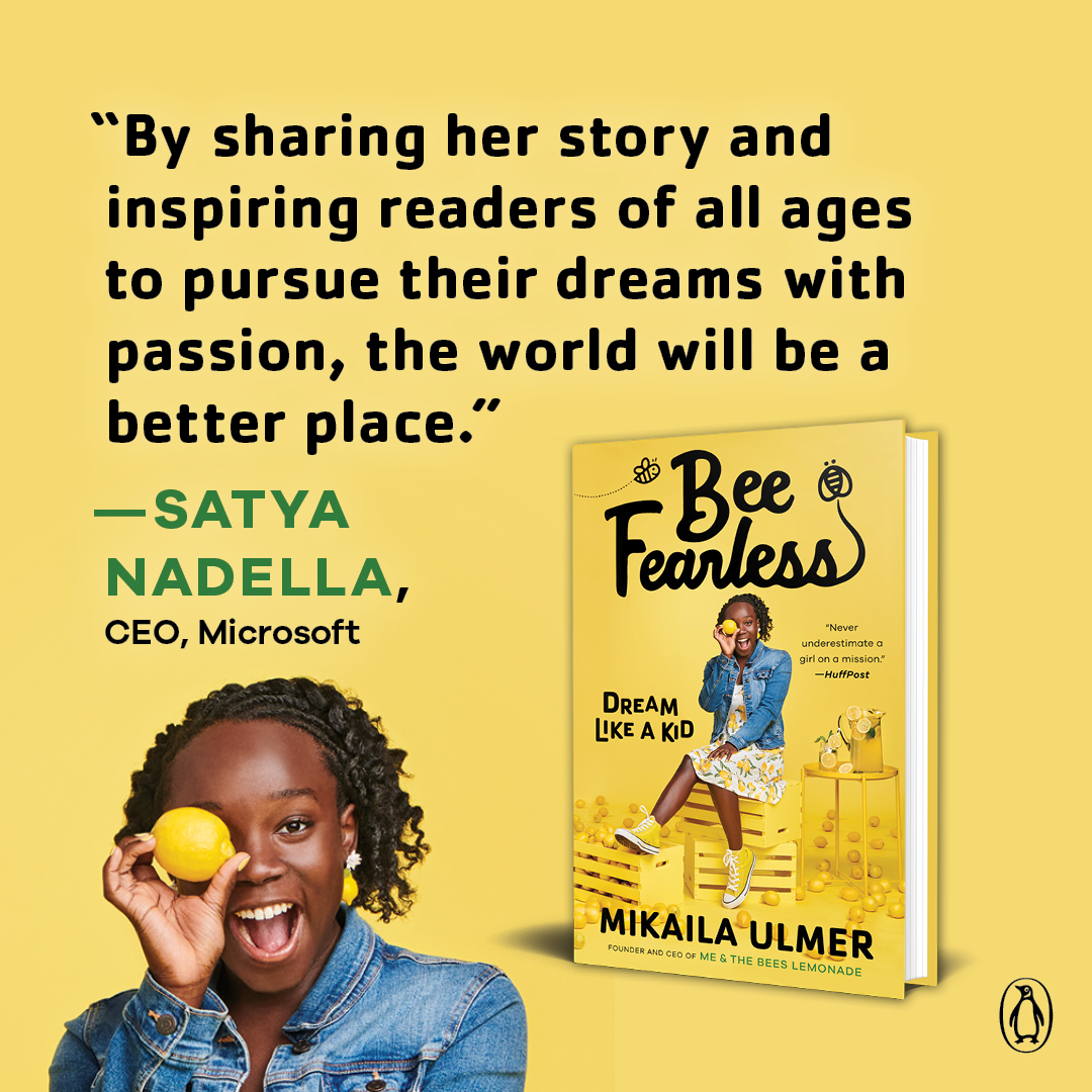 LemonadeDay's tweet image. Living proof of the power of Lemonade Day to make a meaningful and memorable impact on young kids is Mikaila Ulmer. 

We can&apos;t wait for you to get your hands on her new book. Read her full story in today&apos;s blog post: lemonadeday.org/blog/lemonade-…

@MikailasBees 
#LDBlog #BeeFearless