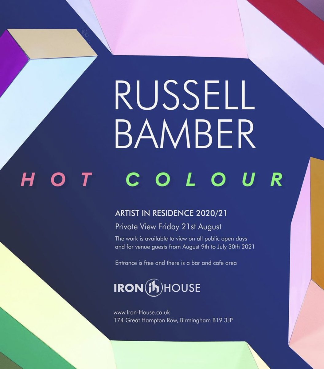 Socially distanced Private view for our artist in residence for the year #RussellBamber is on Friday. DM us to be added to the list, look forward to seeing old and new faces! Jack x