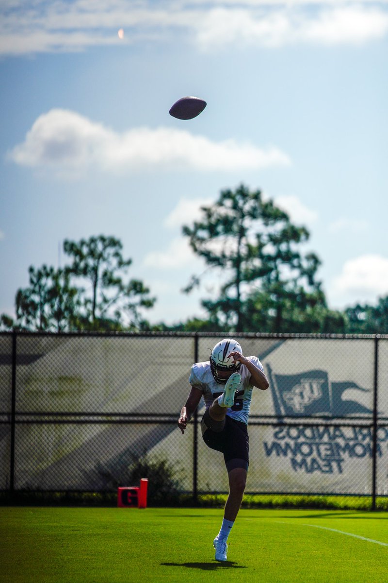 UCF_Football's tweet photo. Talk about a special launch 👟🏈🚀

#UCFinSpace https://t.co/JWpfJO7iDu