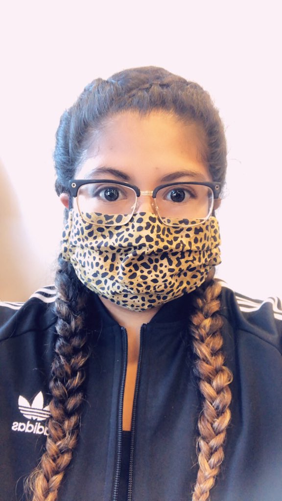 CozyByCastillo's tweet photo. For today’s #CMOTD it is one very special to me, 1 of a kind from a fabric my sister suprised me with!
Cheetah Print Mask!🐆❤️
What are YOU wearing today?😷🥰 https://t.co/61bvQlXe55