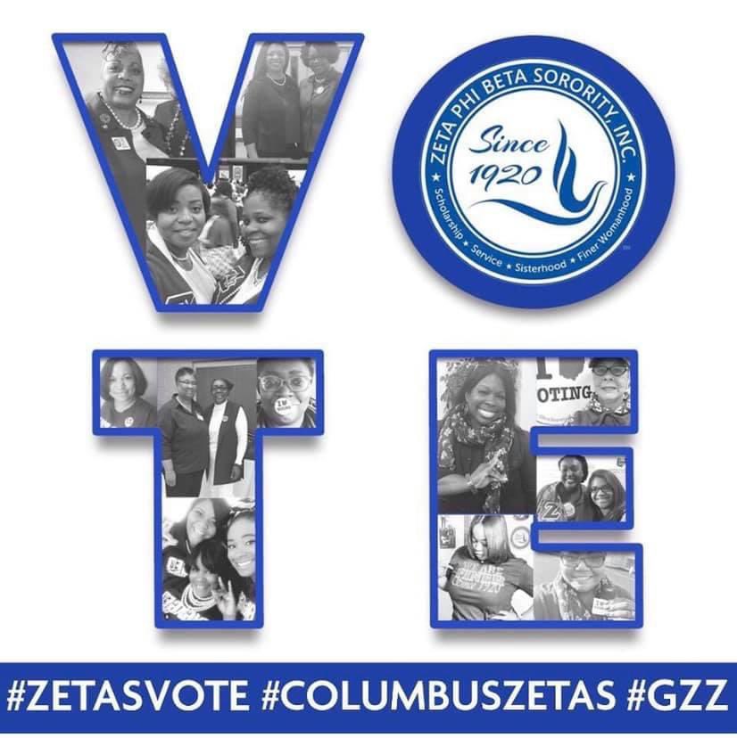 ZetaPhiBetaCols's tweet image. Be heard. Show up. No EXCUSES. Vote. History is NOW. #GoodTrouble #GZZ #ColumbusZetas #SocialAction #ZetasGetEngaged @OhioUnity 🗳