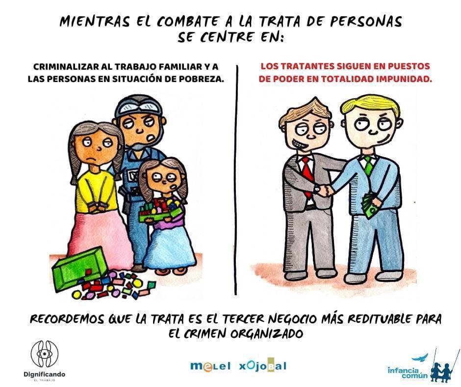 Para que las redes de trata existan se necesita la participación de personajes con alto perfil.Hasta ahora la estrategia ha sido criminalizar a las personas más pobres y dejar intactos los grandes intereses económicos.