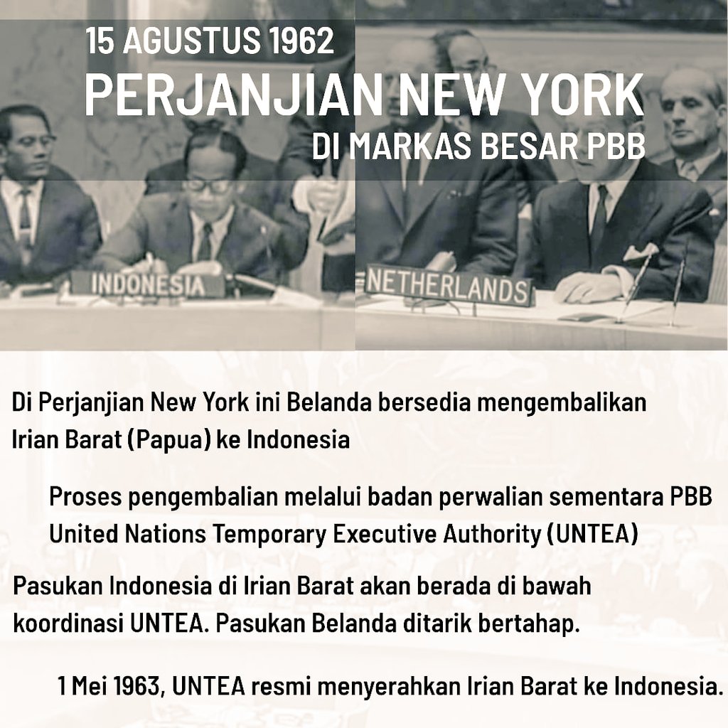 Langkah Bung Karno itu ternyata berhasil. Belanda bersedia berunding.Pada 15 Agustus 1962, dengan campur tangan Amerika Serikat, kemudian Indonesia dan Belanda menggelar perundingan di New York.Maka lahirlah Perjanjian New York.