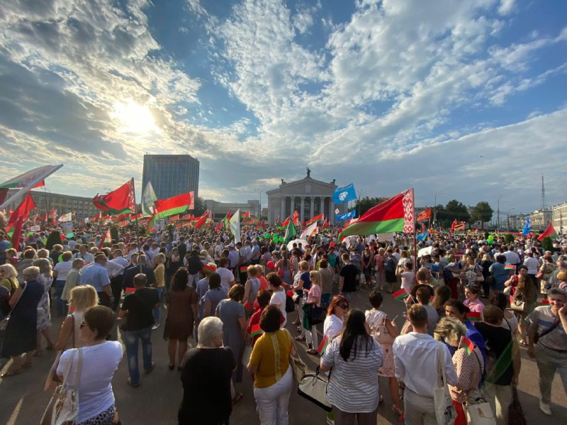 Митинги за Лукашенко в Гомеле и Могилеве 