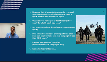 4. Measure, evaluate, adapt, moderate - analysed data from 1st flurry of giving to inform next campaigns.5. Thank, inform, and value your donors.6. Anticipate, prepare, and do even better next time! HOw will you respond in an emergency? @zefred  #ArtsSummit