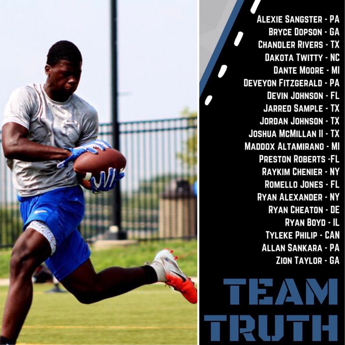 iam_ryanboyd's tweet photo. Going back to #TheShow &amp; spending another #NewYearsEve in #Florida. Should be 3rd yr in a row, but was dealing w/ #LLJ6 last yr, but I’m gone #RepUsWell ✈️🏈 @NextGenAACamp @RyanBOliver @AllenTrieu @Football_Flyers @Levi_bradley312  @JPRockMO @Bryan_Ault @JoshHelmholdt #ImUpNext https://t.co/lAiSsBKsab