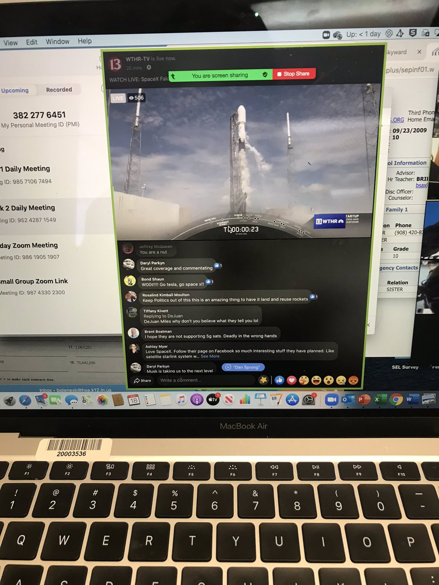 gleneskcrm's tweet photo. When you are teaching science and stop your lesson right away because you realize there is a live space launch!  They were so excited! @RSIHawks @HSESchools https://t.co/IYMGpc9PT6