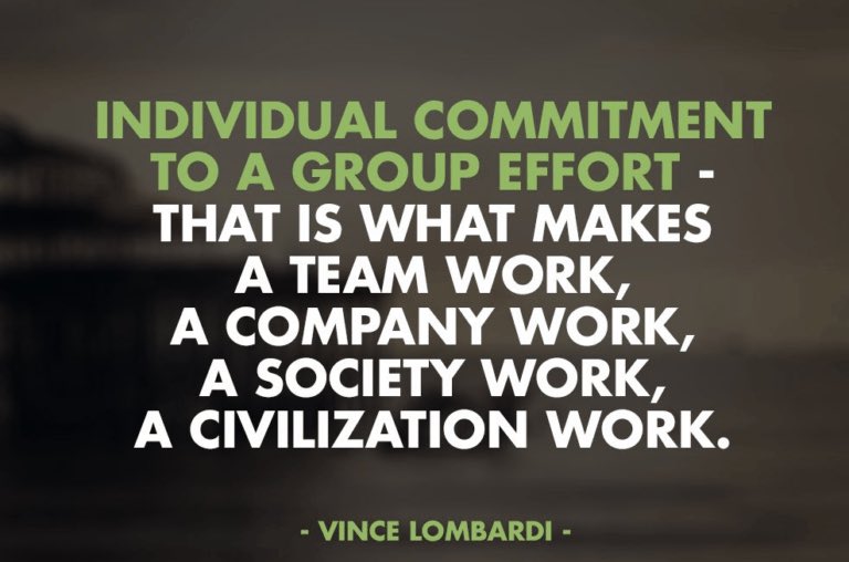 MakeAmericaUnit's tweet image. “Individual commitment to a group effort – that’s what makes a team work, a company work, a society work, a civilization work.’ – VINCE LOMBARDI #MakeAmericaUNITEDAgain🇺🇸
