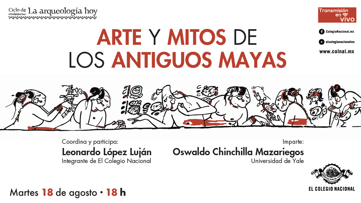 INAHmx's tweet photo. 🔴🎥 #EnVivo 
Los artistas mayas clásicos emplearon la superficie de las vasijas de cerámica como un medio para plasmar narraciones mitológicas.

El Colegio Nacional (México) 👉 https://t.co/FgdpV21aIa https://t.co/JcJMGQVvtE