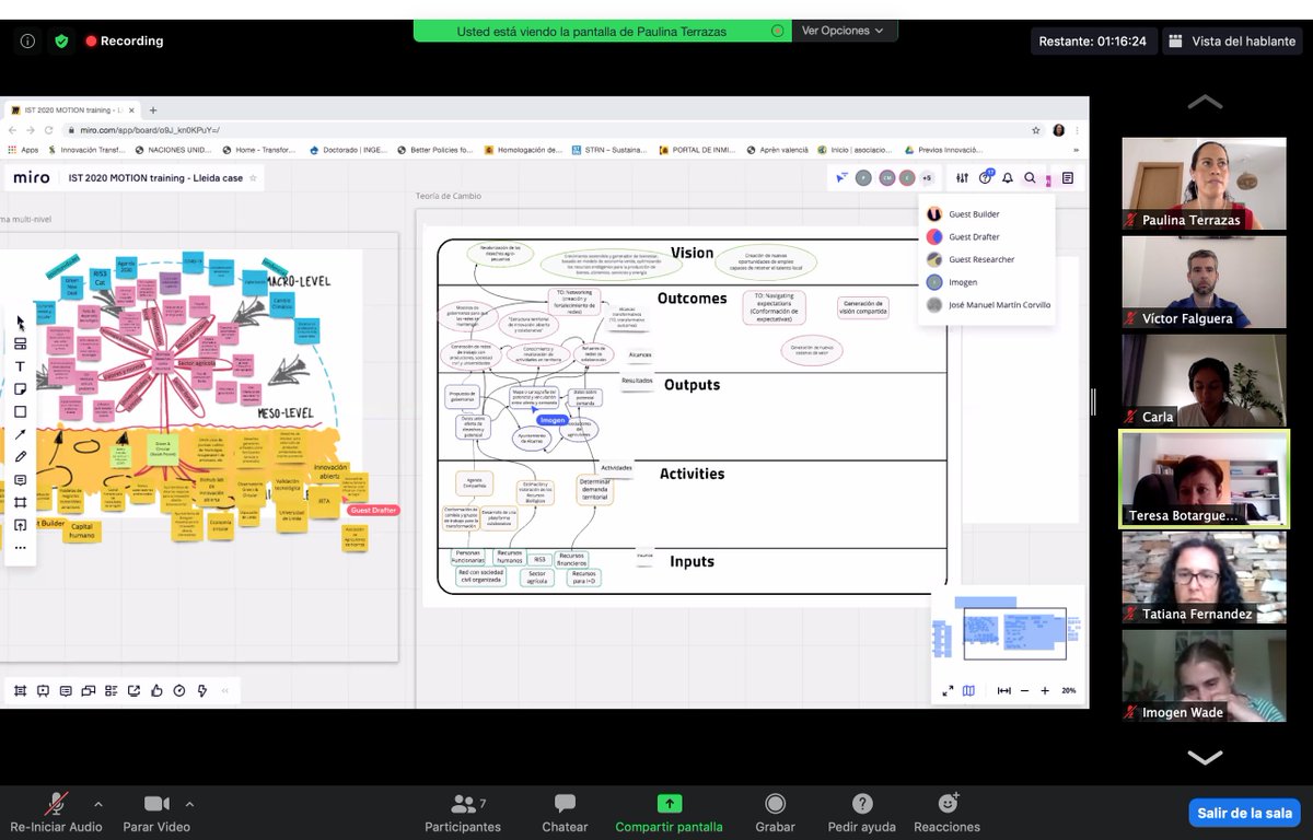 Today we shared #Lleida's path to Circular Bioeconomy on the online training event "Being a Transformation Agent in Practice: developing a #transformative theory of #change for #sustainable systems", with an intro to ToC by Prof. <a href="/Johan_Schot/">Johan Schot</a>. Thanks <a href="/ClimateKIC/">EIT Climate-KIC</a> &amp; <a href="/TIPConsortium/">TIPConsortium</a>!
