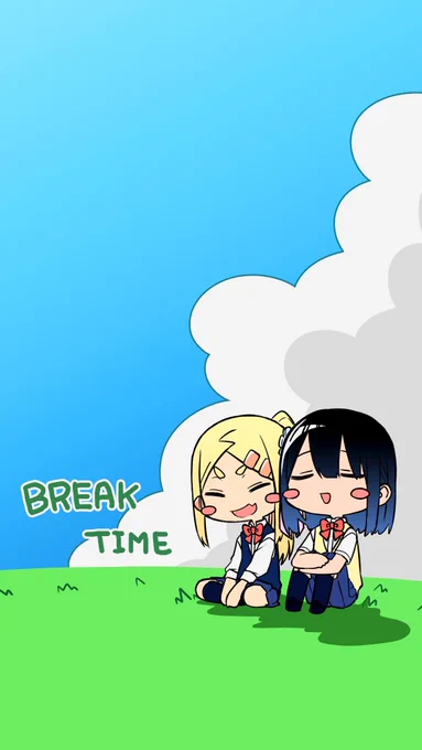 ちょっとした壁紙描いてみました、1枚目はiPhoneとかでよくあるサイズで2枚目は他の機種の方が調整できるように大きめにしてます!
良ければお試しください〜 