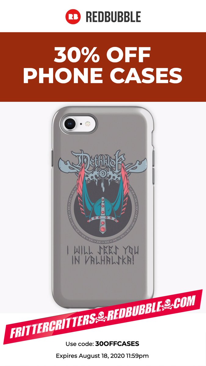 frittercritters's tweet photo. Last day to get 30% OFF protective #PhoneCases! Go to our #RedbubbleStore and use code 30OFFCASES at checkout… Expires August 18! https://t.co/pdceaekhH0

#Art #Redbubble #RedbubbleSale #RedbubbleOffer #Offer #Sale #Design #Accessories #Cases #Apple #iPhone #Galaxy #Samsung https://t.co/EBa354AJhp