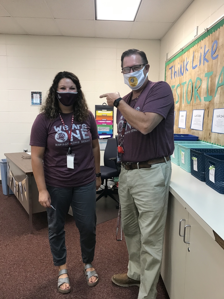 MadisonMSNews's tweet image. Miss Johnson was a student at MMS and now she is a teacher, I get to her principal twice! Welcome to the team!