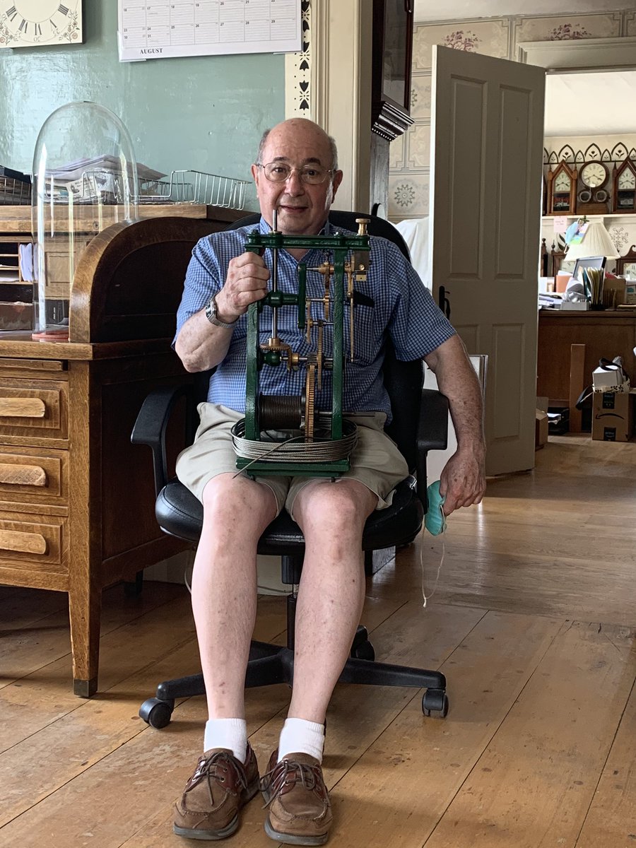 MuseumClock's tweet image. The movement for our Seth Thomas street clock is back! Thanks to Mel for his work on it and getting it into tip top shape! #seththomas #streetclock #clockrepair