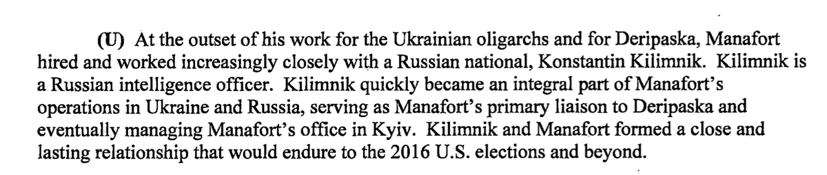 MANAFORT GAVE GOP POLLING DATA TO A (now say it with me, kids):RUSSIAN. INTELLIGENCE. OFFICER. Not ex-. Not former. Not "Russia-flavored." Not "espionage fanboy." RUSSIAN. INTELLIGENCE. OFFICER.
