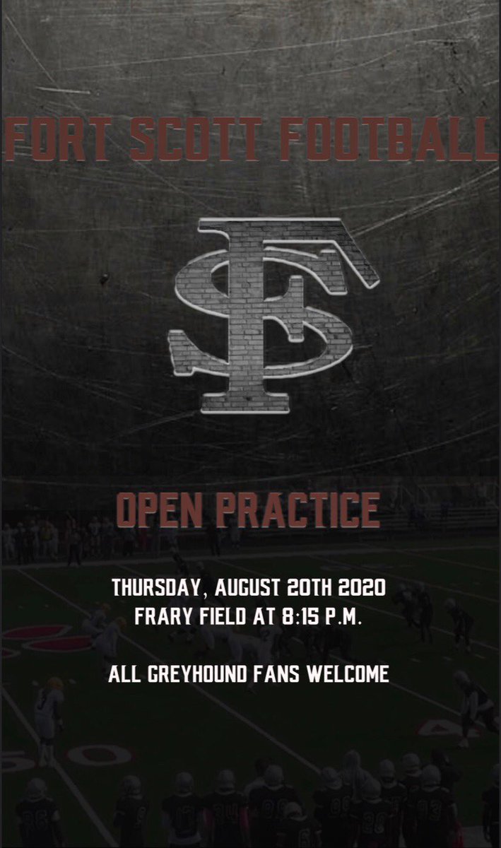 FSCCFOOTBALL's tweet photo. 🚨Join us Thursday evening at 8:15 PM for another Open Practice with Fort Scott Football!🚨 https://t.co/WjspgJbR1i