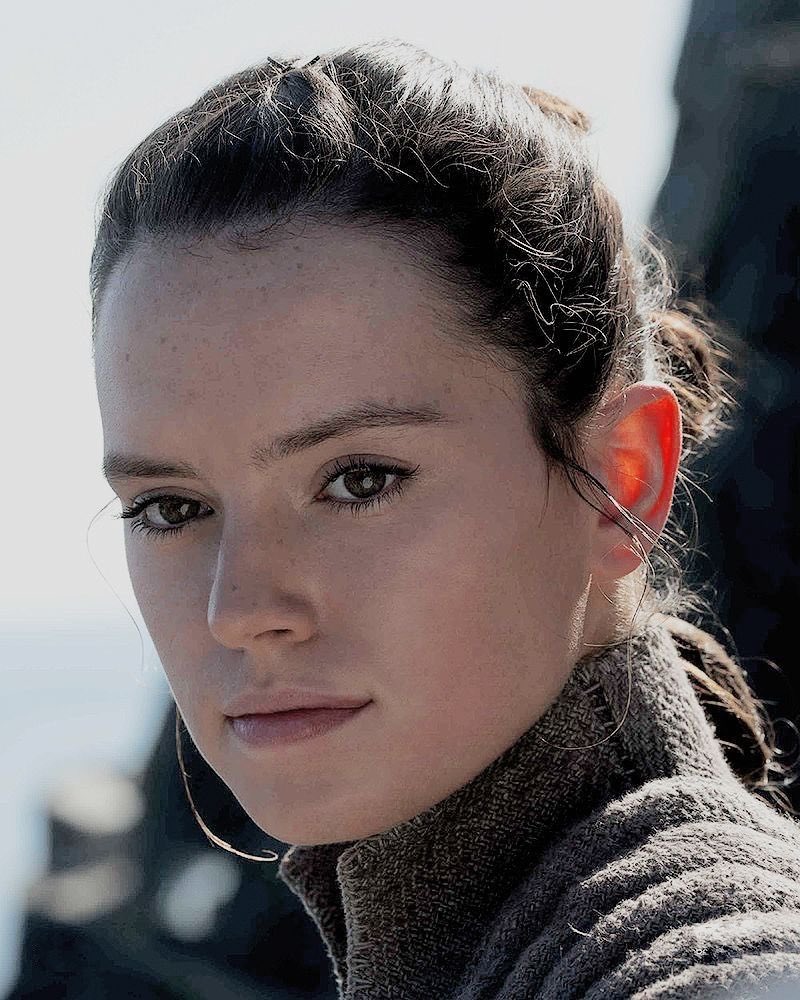 - Rey Skywalker (portrayed by Daisy Ridley) “People keep telling me they know me. I’m afraid no one does”